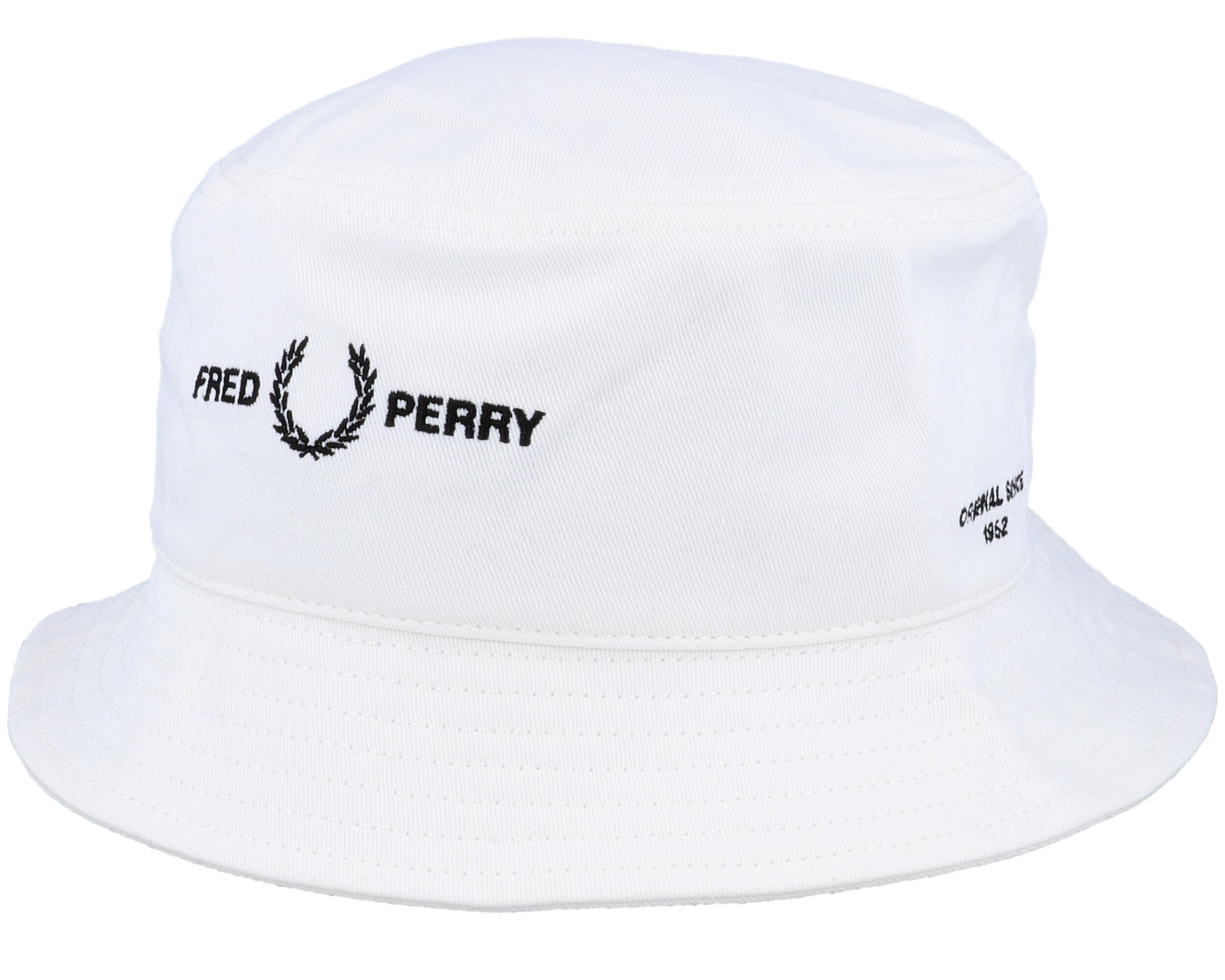 Branded Twill B Hat Snow White Bucket - Fred Perry topi, | Hatstore.com