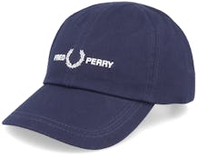 Graphic B Twill Cap French Navy Dad Cap - Fred Perry