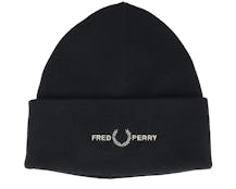 Graphic Beanie Black Cuff - Fred Perry