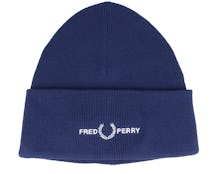 Graphic Beanie French Navy Cuff - Fred Perry
