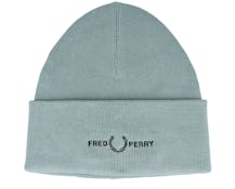 Graphic Beanie Silver Blue Cuff - Fred Perry