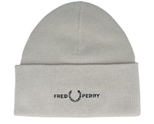 Graphic Beanie Light Oyster Cuff - Fred Perry