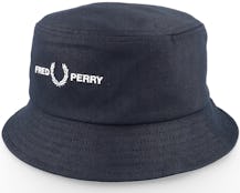Graphic B Twill Hat 464 Black Bucket - Fred Perry