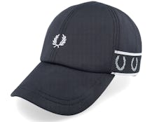 Contrast Tape Tricot Cap 102 Black Dad Cap - Fred Perry