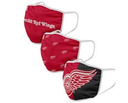Detroit Red Wings 3-Pack NHL Red Face Mask - Foco