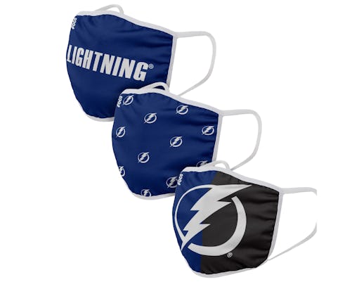 Tampa Bay Lightning 3-Pack NHL Navy Face Mask - Foco