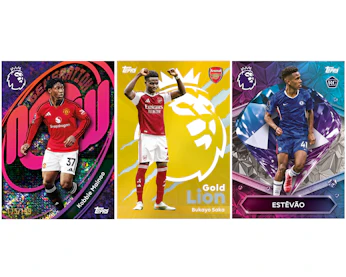 Topps Premier League 2026 - Debut Edition - Starter Pack (exclusief online). Inclusief 30 kaarten, een gouden lion card en een willekeurige bonus insert card (Pro-Precision, Beast Topps Premier League 2026 - Debut Edition - Starter Pack (exclusief online). Inclusief 30 kaarten, een gouden lion card en een willekeurige bonus insert card (Pro-Precision, Beast