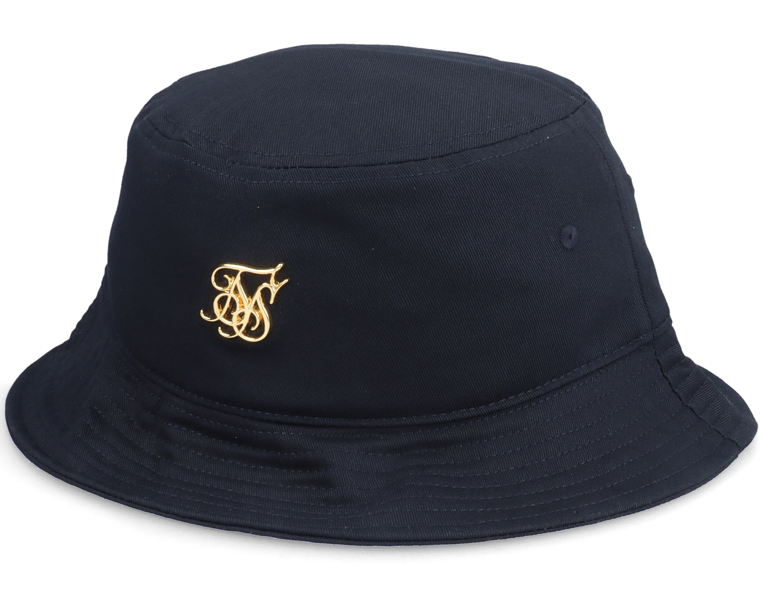 Black & Gold Bucket SikSilk Gorra