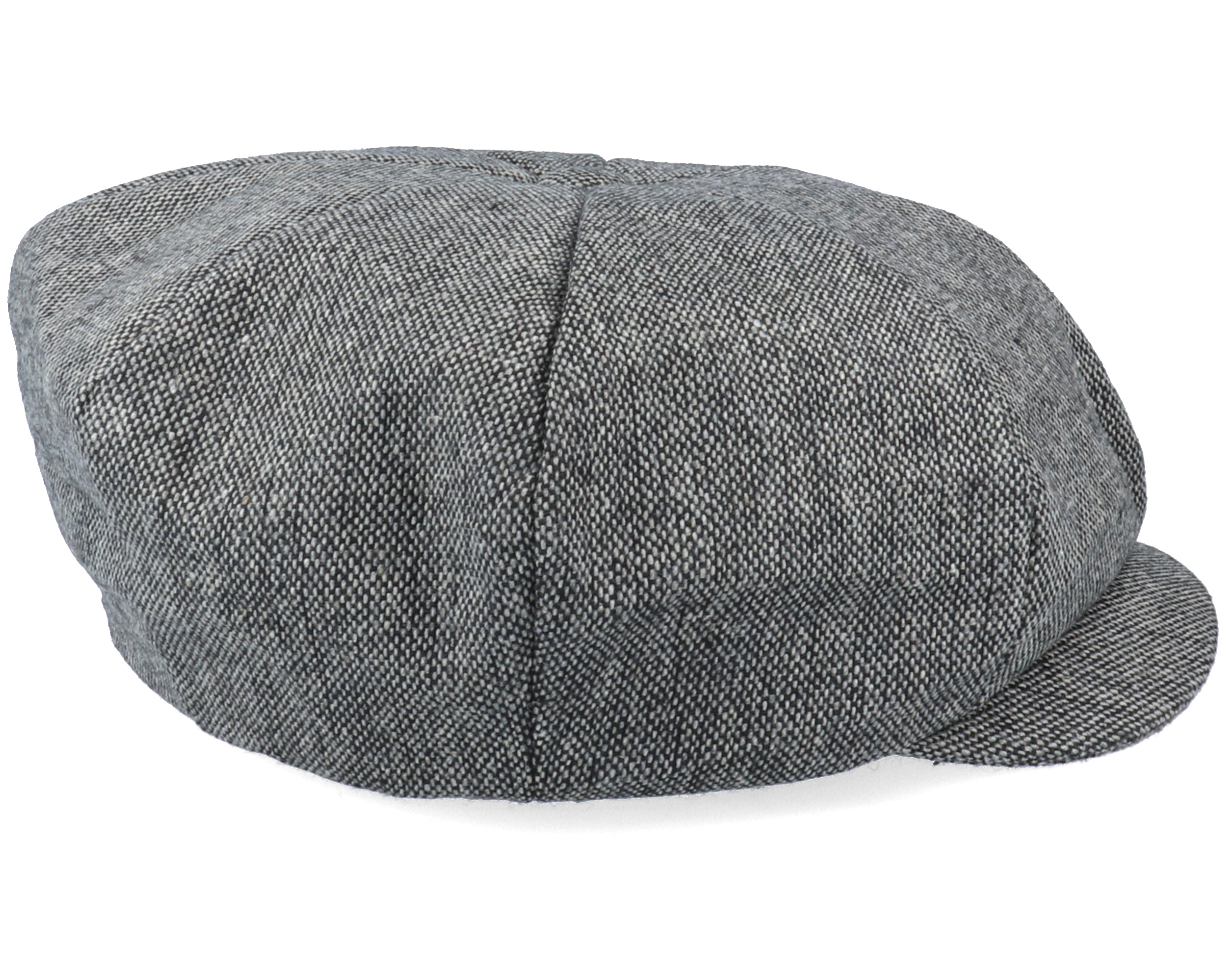 Marl Tweed Big Apple Black Flat Cap Jaxon James