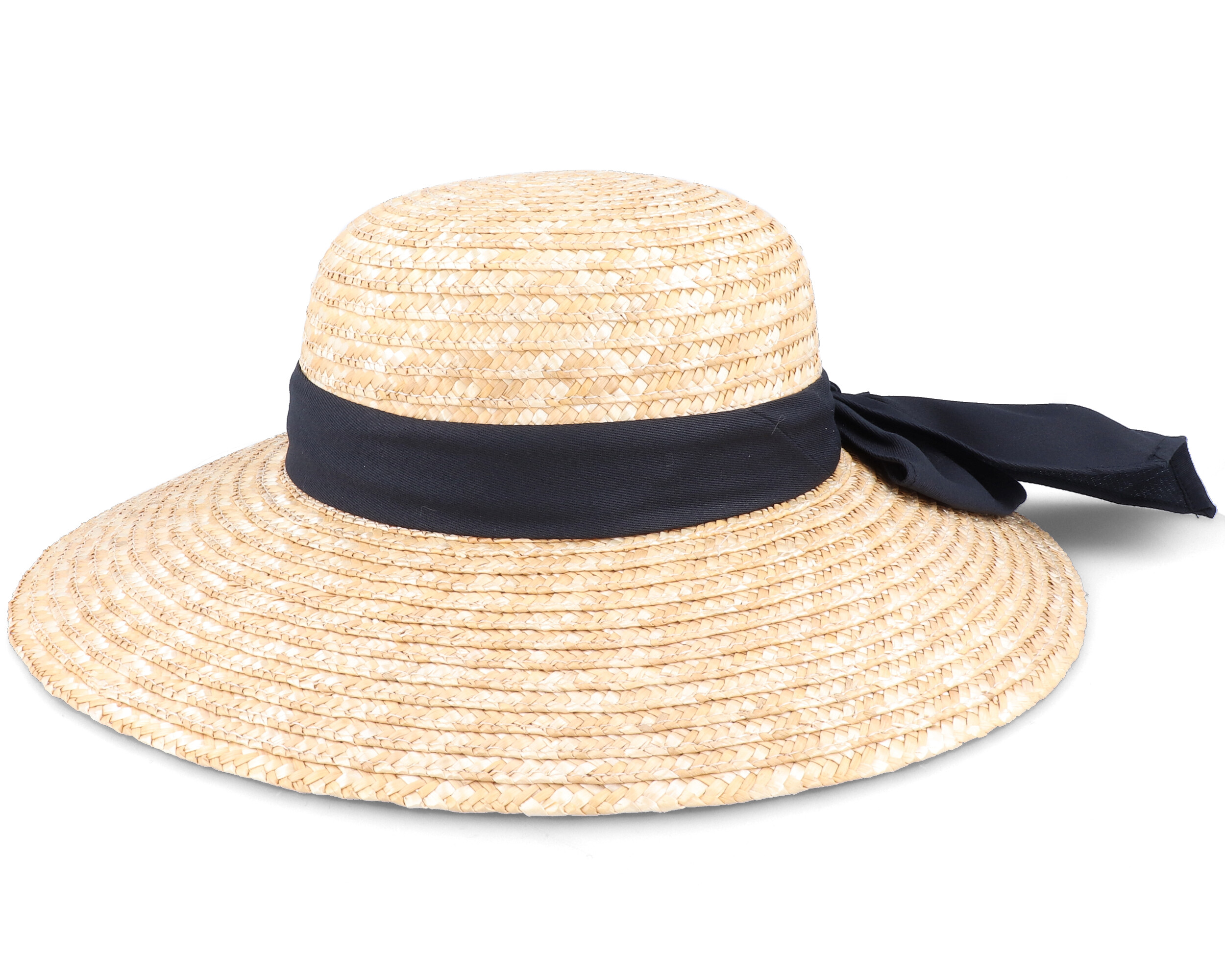 Milan Boater Straw Sun Hat - Sur la tête hat | Hatstore.co.uk