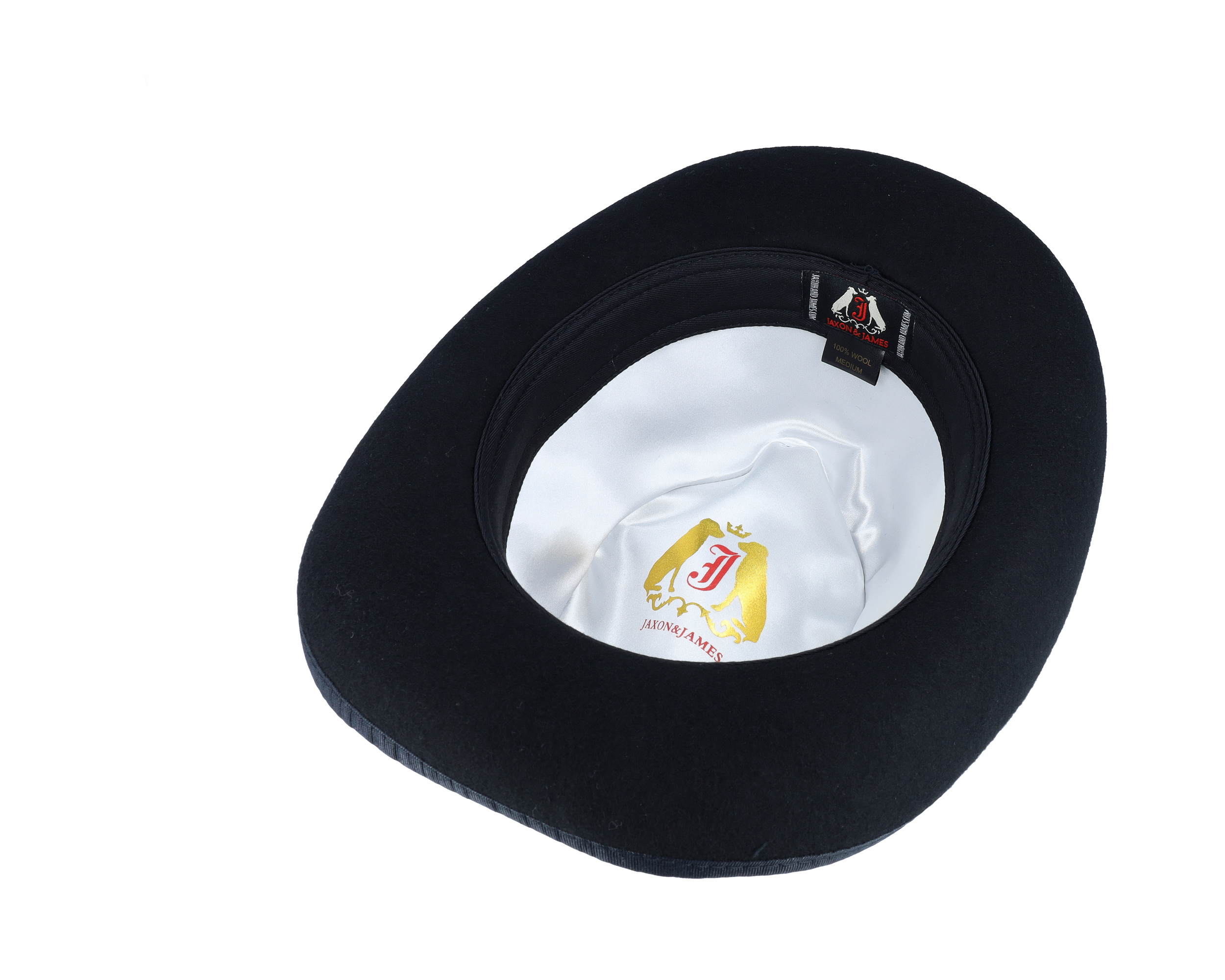 Wool Homburg Black Western - Jaxon & James | Hatstorecanada.com