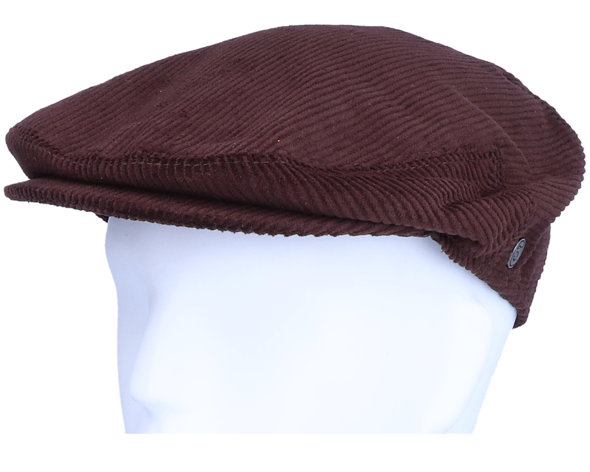 Corduroy Brown Flat Cap