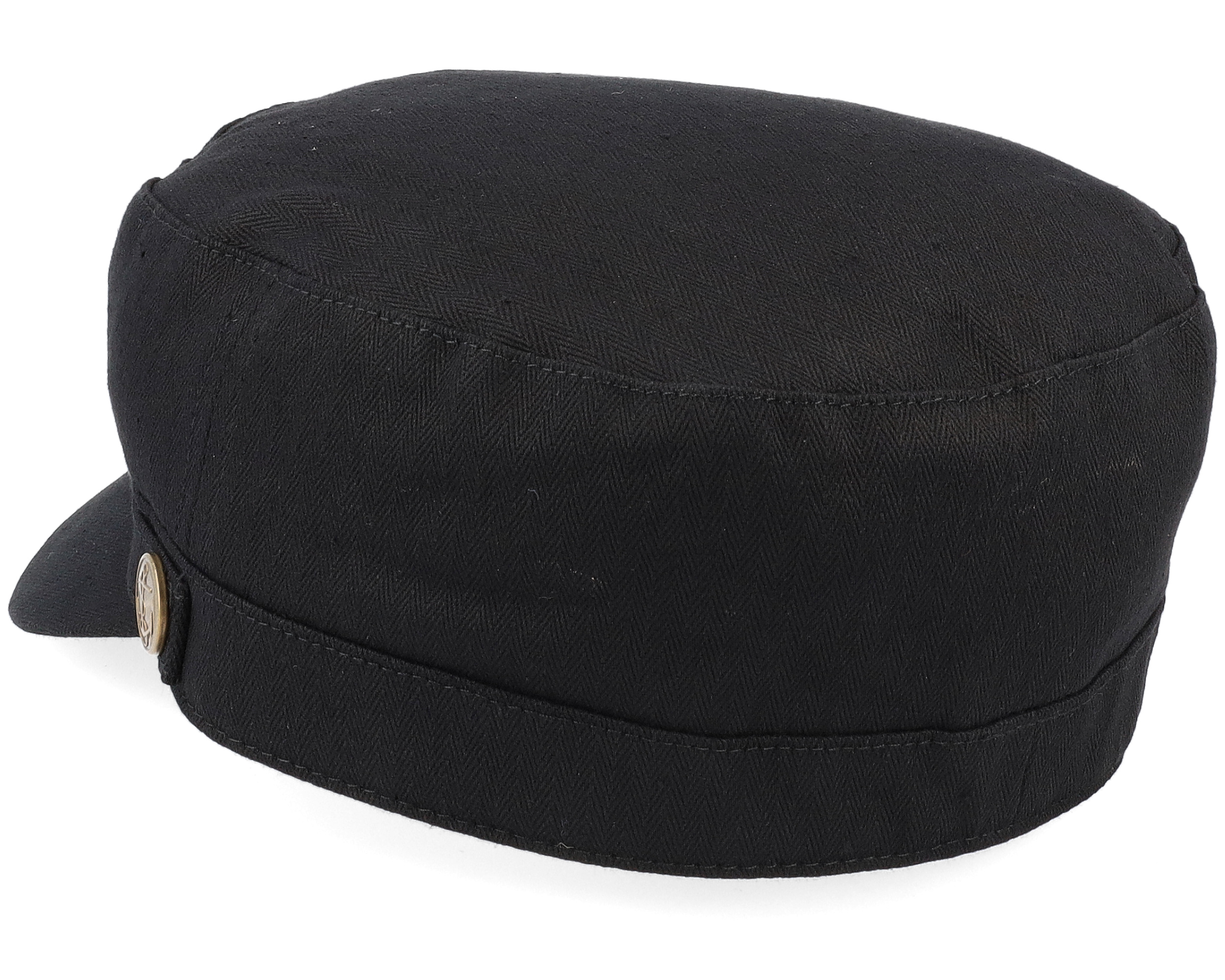 Herringbone Cap Black Army - Jaxon & James | Hatstoreworld.com