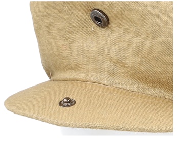 Linen Camel Snap Cap