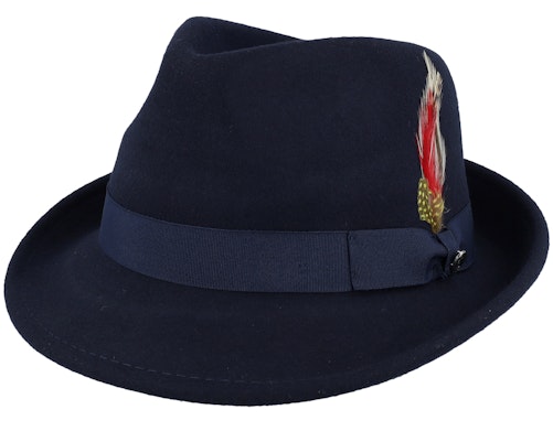 Detroit Hat Navy Blue Trilby - Main Image