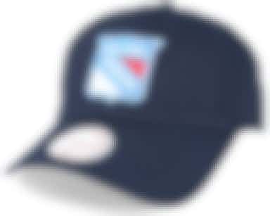 New York Rangers Team Logo Low Pro Strapback Navy Adjustable - Mitchell & Ness