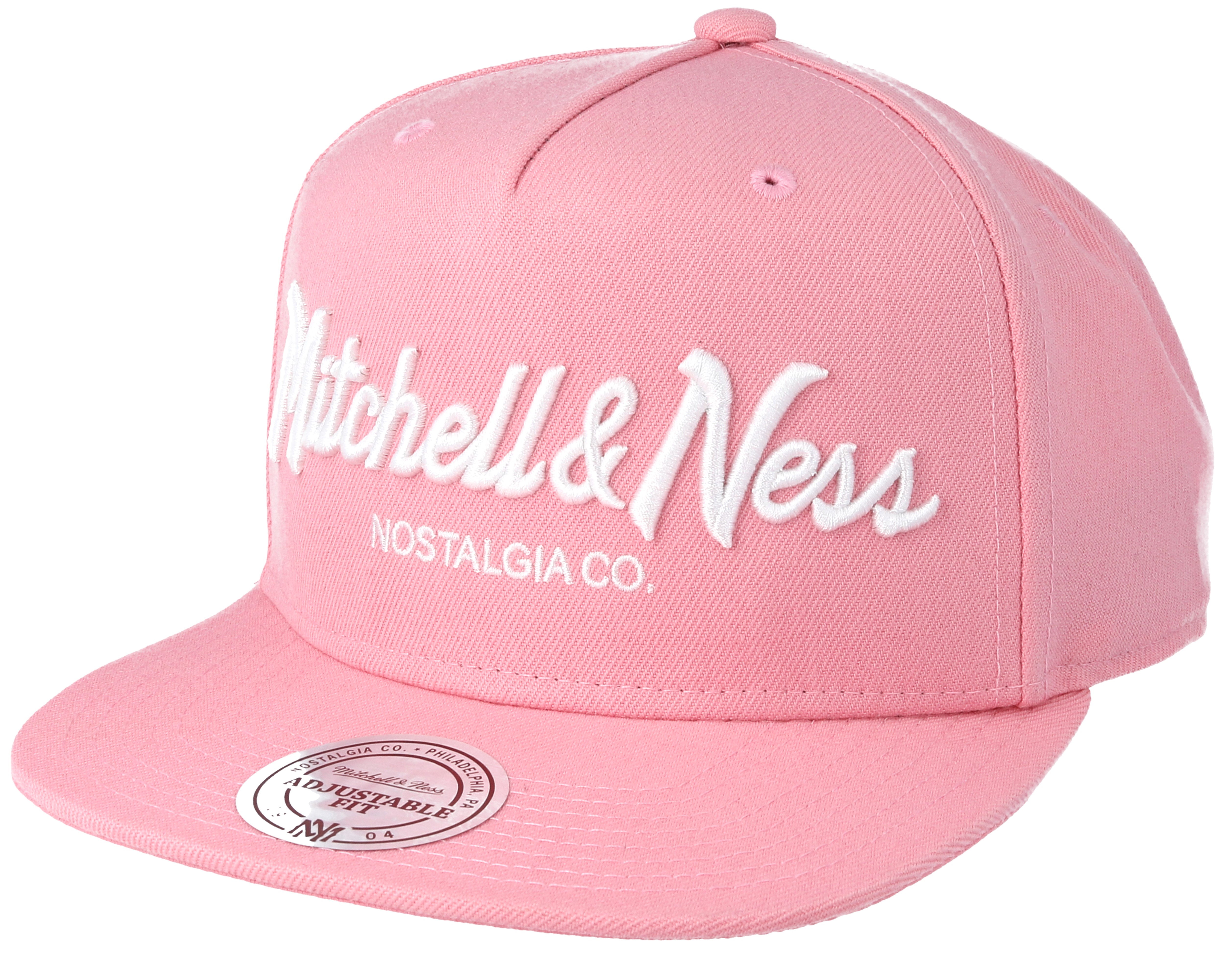 pink mitchell and ness snapback