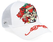 Love Hurts Off White/Off White Trucker - Ed Hardy