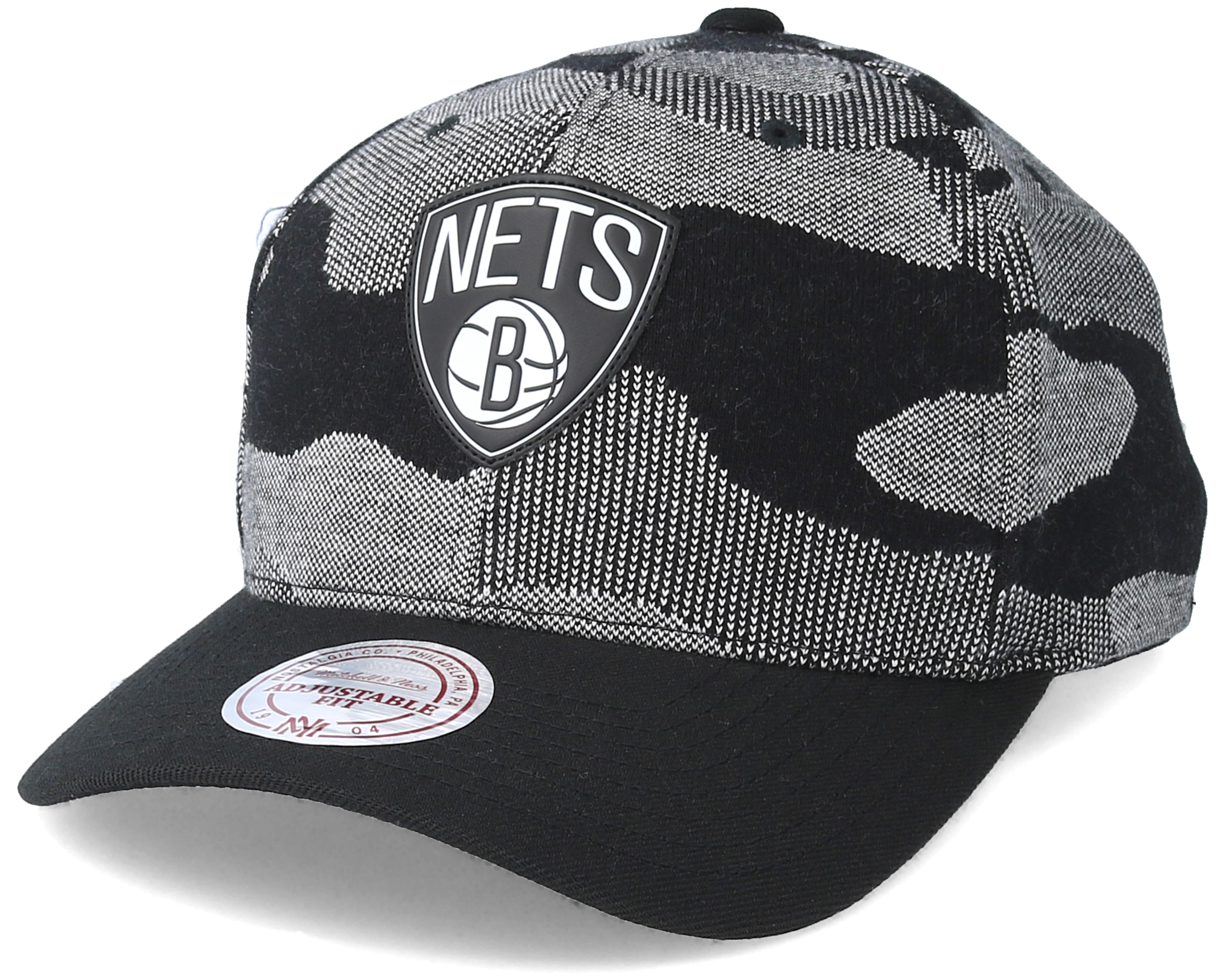 Brooklyn Nets Knit 110 Camo Adjustable