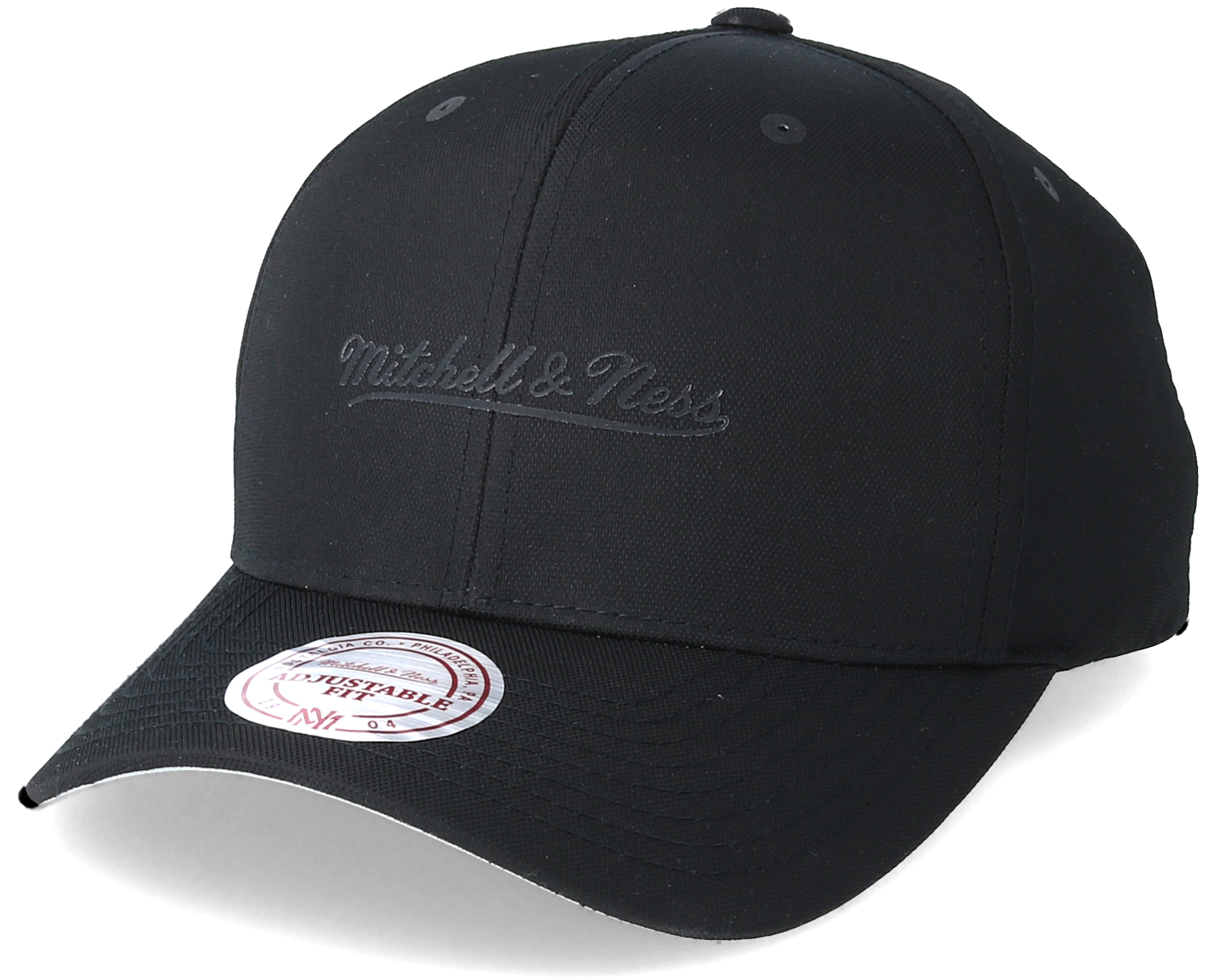 Poly Low Pro Black Adjustable - Mithcell & Ness cap | Hatstoreworld.com