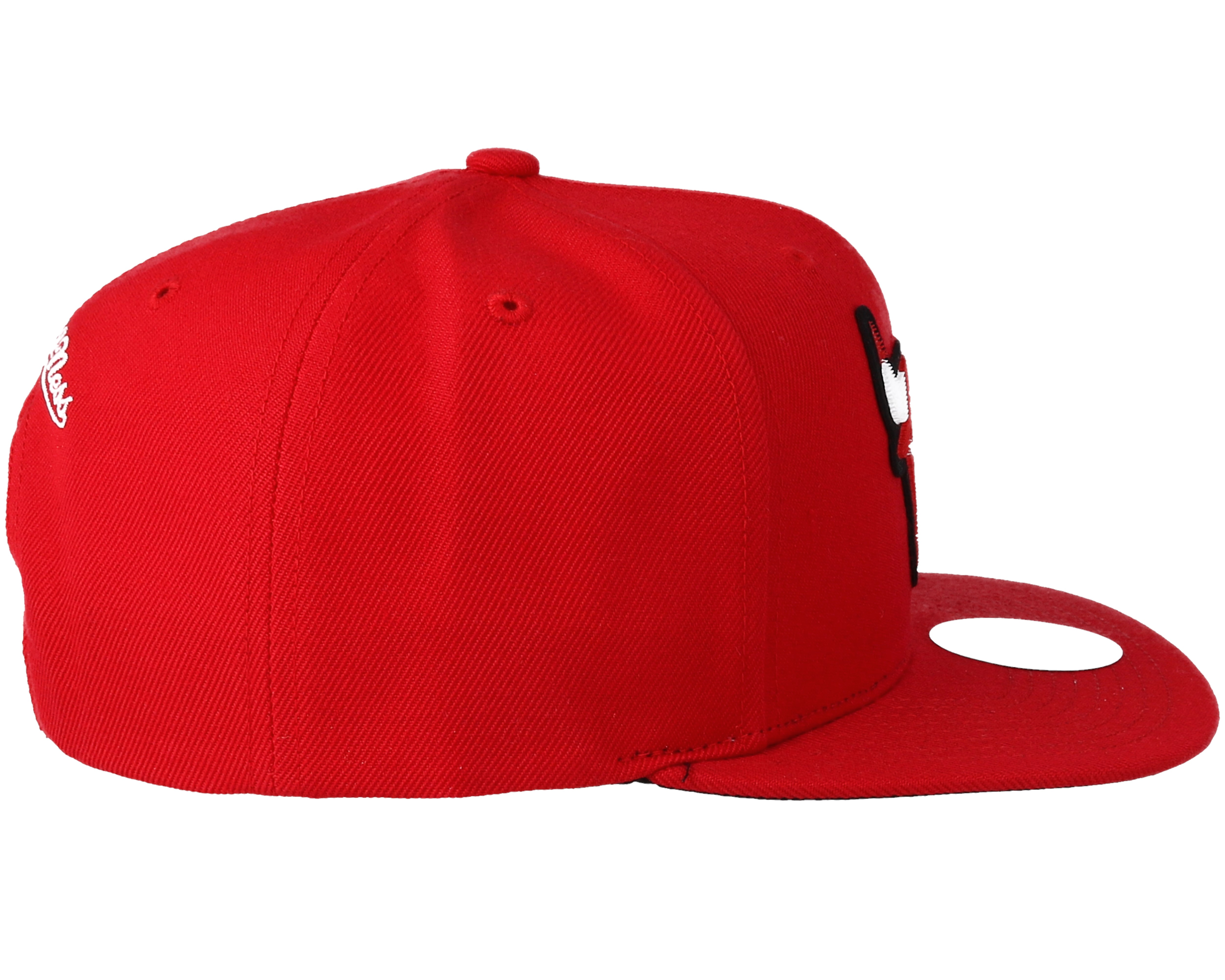 Chicago Bulls Silicon Grass Hwc Red Snapback - Mitchell & Ness Cap ...