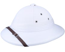 French Pith White Helmet - Village Hats