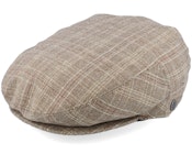 Grantville Plaid Tan Flat Cap
