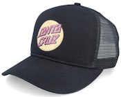 Wagon Dot Meshback Black A-Frame Trucker