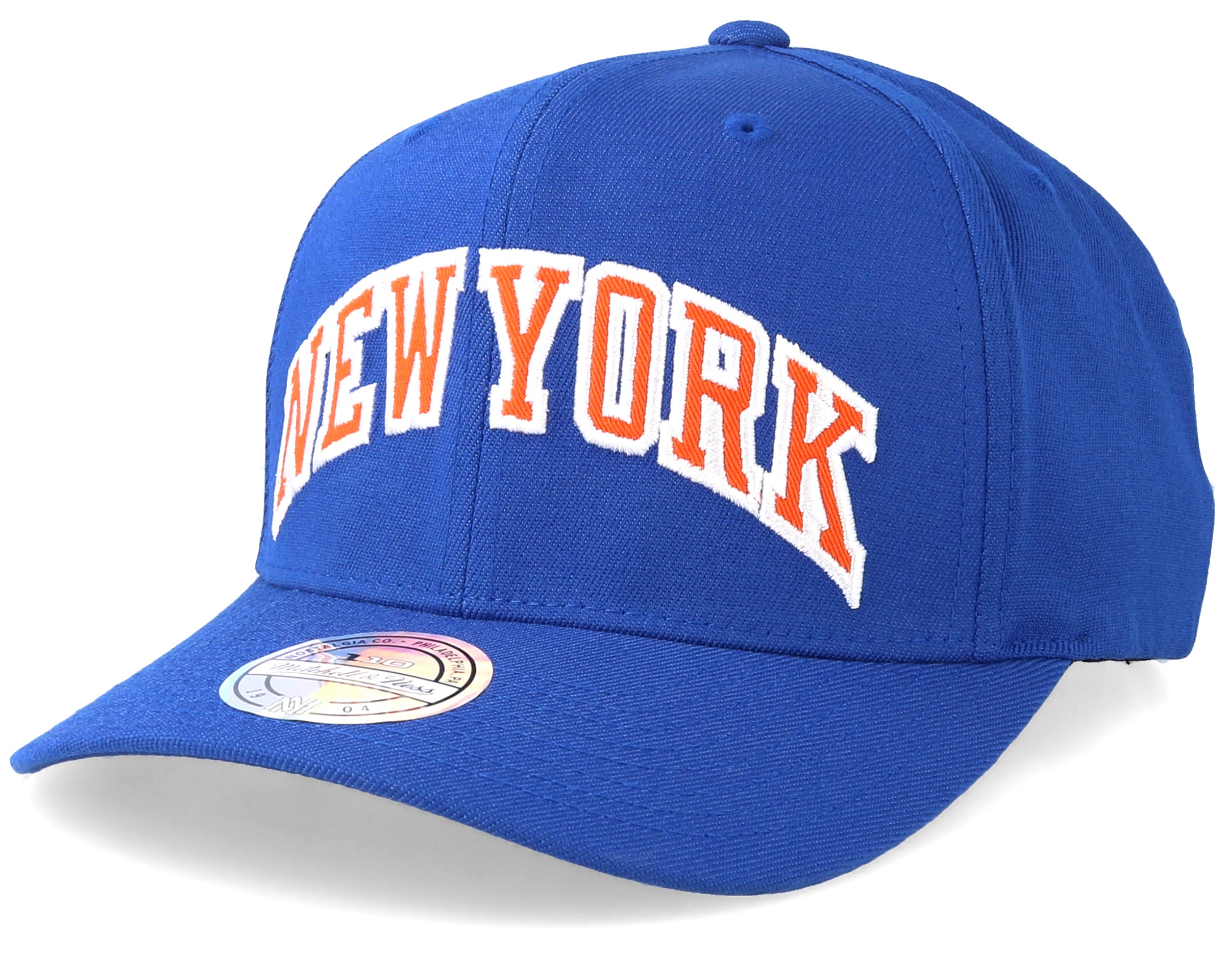 New York Knicks Jersey Logo 110 Blue Adjustable - Mitchell & Ness cap ...