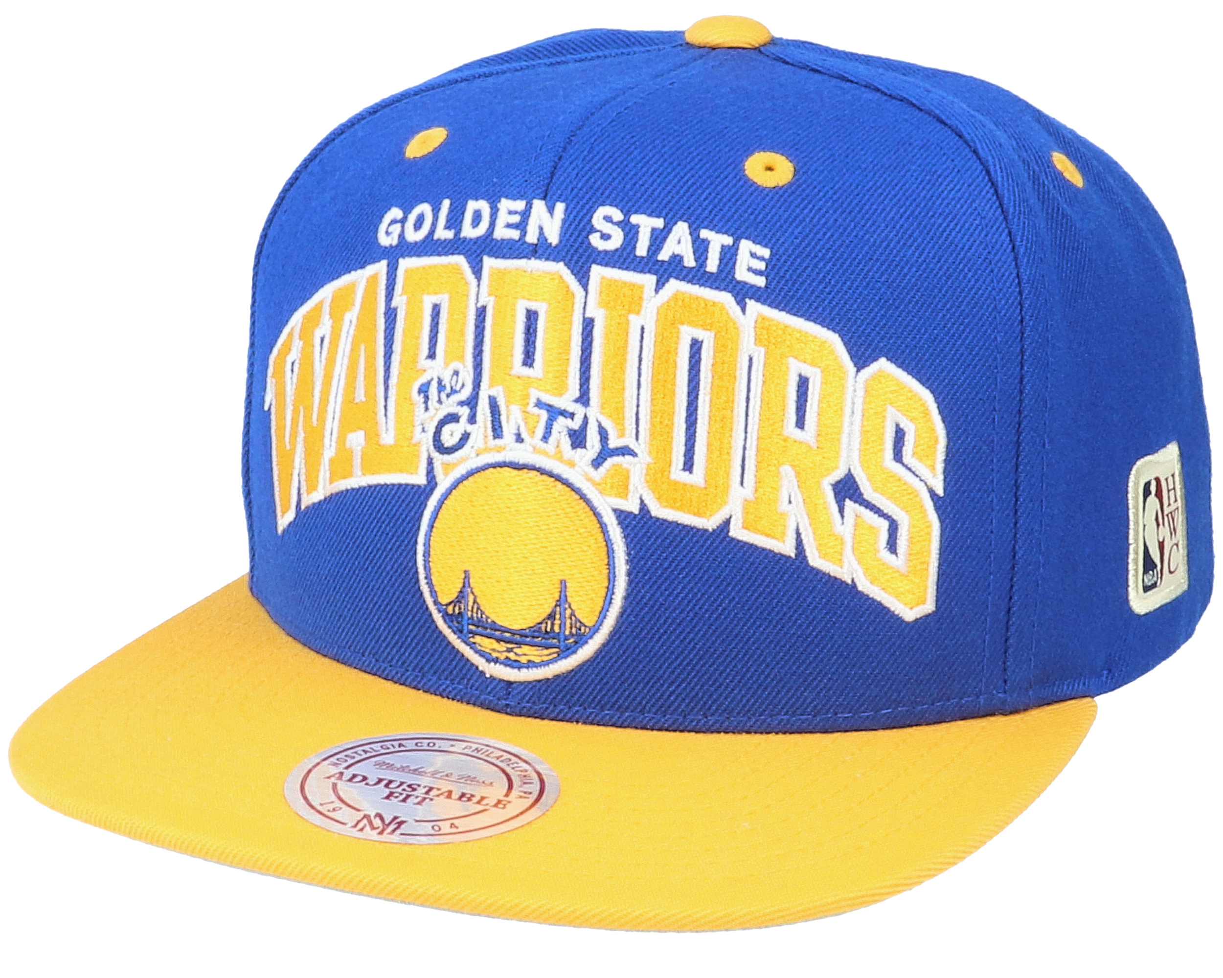 Golden State Warriors Mitchell & Ness 2 Tone Team Arch Snapback Cap