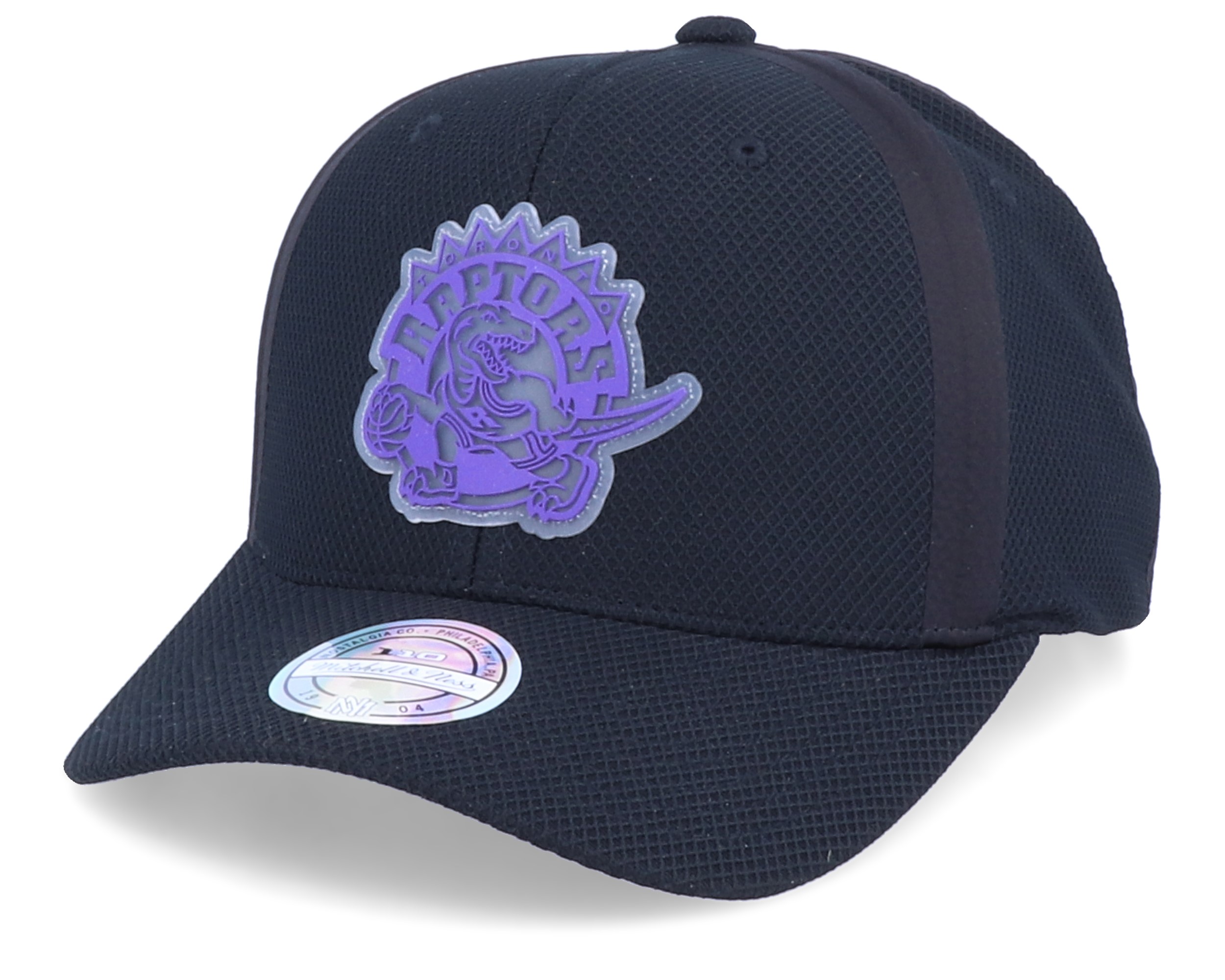 Toronto Raptors Hideout Mesh Black 110 Adjustable Mitchell