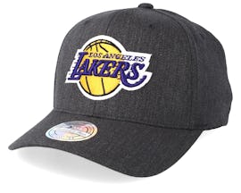 LA Lakers Logo 110 Charcoal Adjustable - Mitchell & Ness