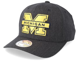 Michigan Wolverines Logo 110 Charcoal Adjustable - Mitchell & Ness