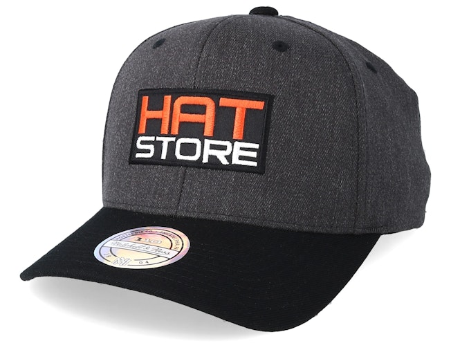 Hatstore Box Logo 110 Charchoal/Black Adjustable - Mitchell & Ness