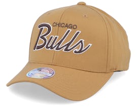 Chicago Bulls Classic Script Rust 110 Adjustable - Mitchell & Ness