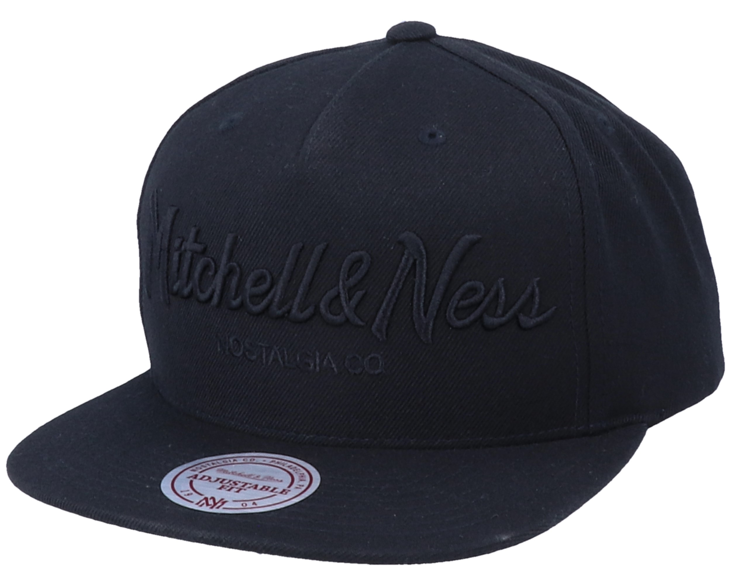 Mitchell & Ness Pinscript Snapback Cap In Black for Men