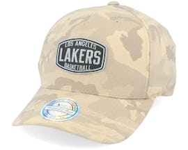 LA Lakers Camo Khaki 110 Adjustable - Mitchell & Ness