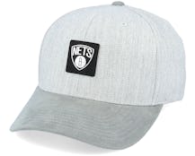 Brooklyn Nets Monotone Grey 110 Adjustable - Mitchell & Ness
