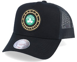 Boston Celtics Hickory Black Trucker - Mitchell & Ness