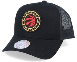 Toronto Raptors Hickory Black Trucker - Mitchell & Ness