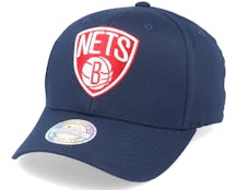 Brooklyn Nets Navy/Red/White 110 Adjustable - Mitchell & Ness