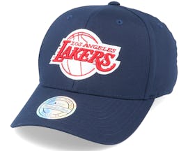 LA Lakers Navy/Red/White 110 Adjustable - Mitchell & Ness