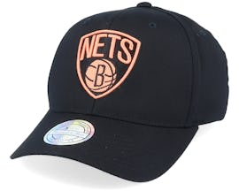 Brooklyn Nets Black/Orange 110 Adjustable - Mitchell & Ness