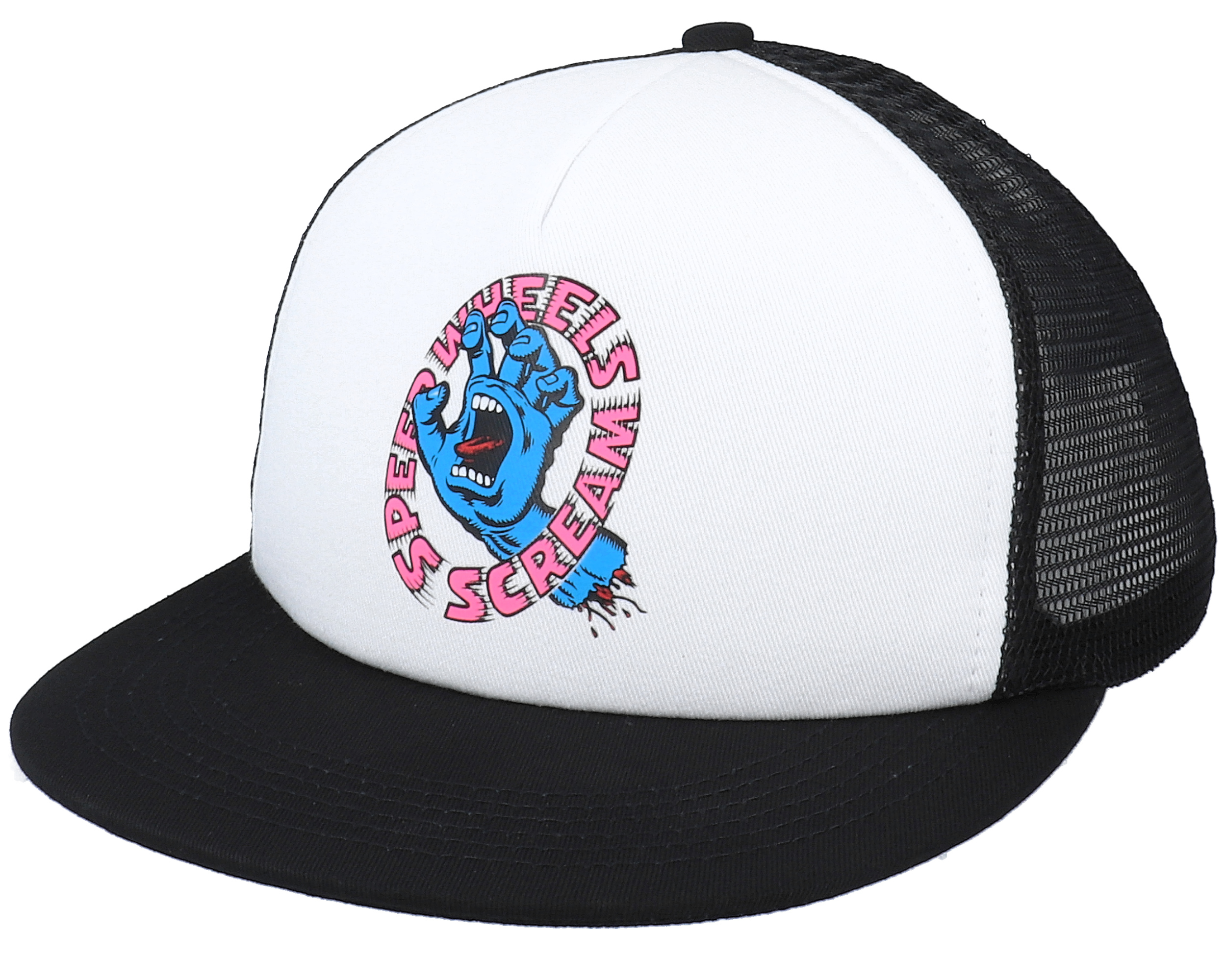 Screaming Hand Scream Meshback Black/White Trucker - Santa Cruz Boné -  Thehatstore