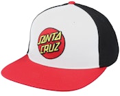 Classic Dot White/Black/Red Snapback