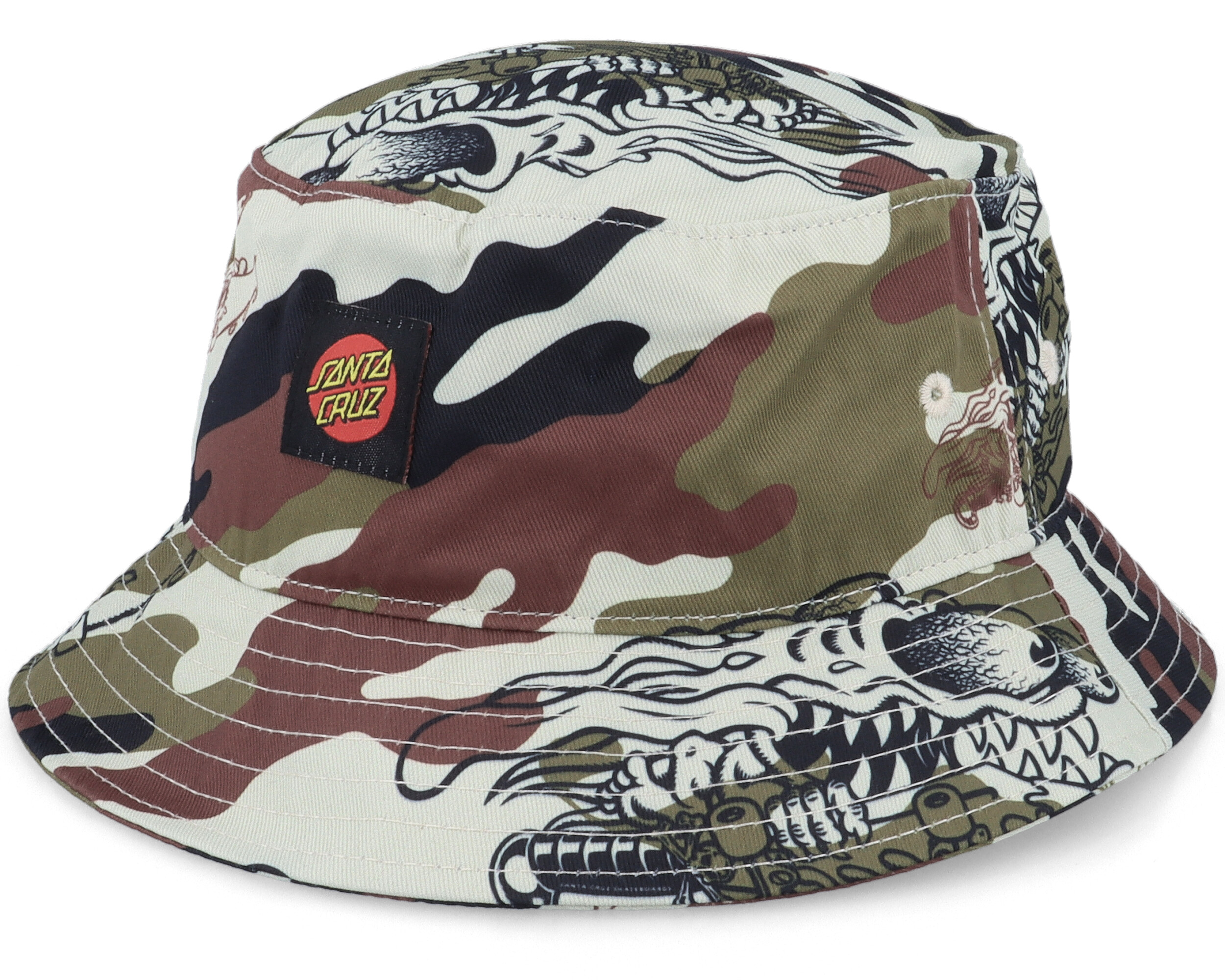 santa cruz camo bucket hat