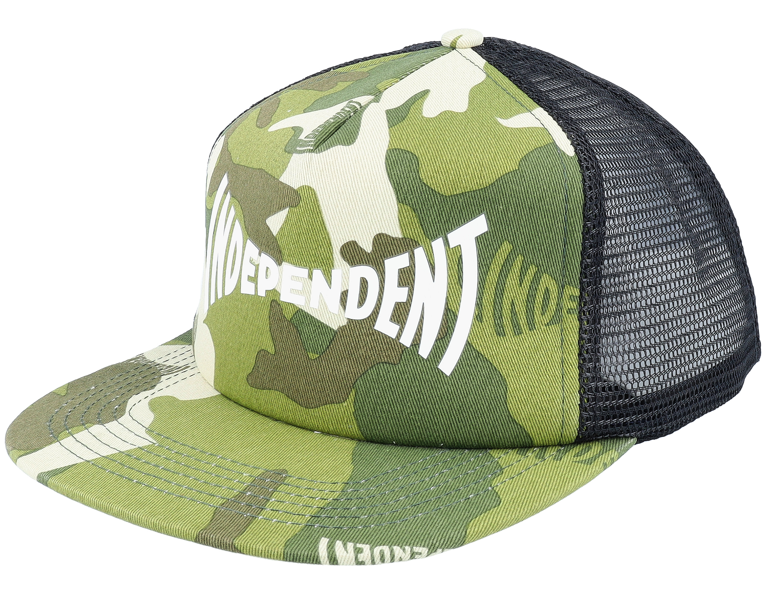 Span Meshback Camo/Black Trucker - Independent