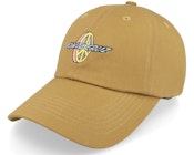 Peace Strip Cap Parchment Dad Cap