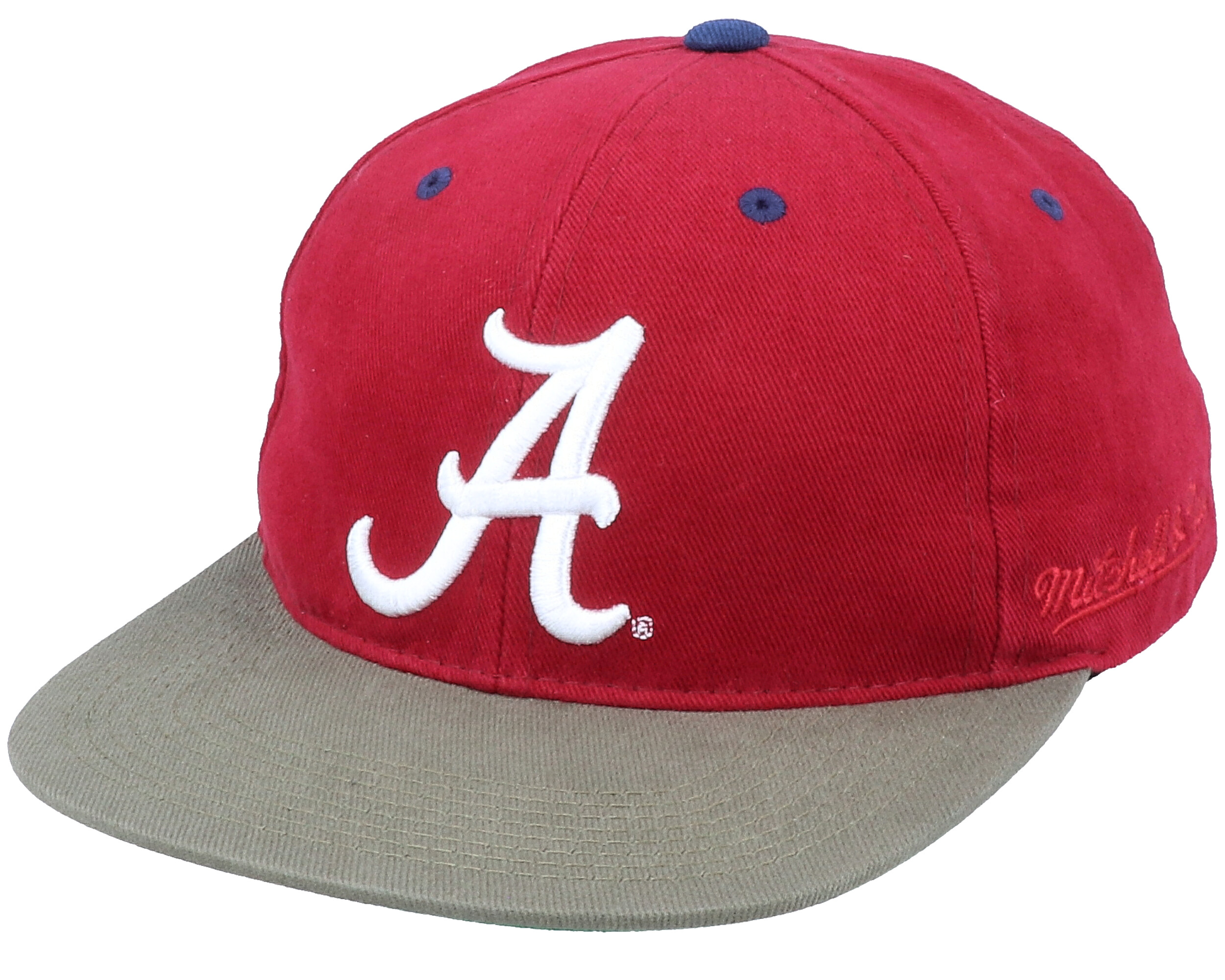 Alabama Crimson Tide Blockhead Deadstock Burgundy/Olive Snapback ...