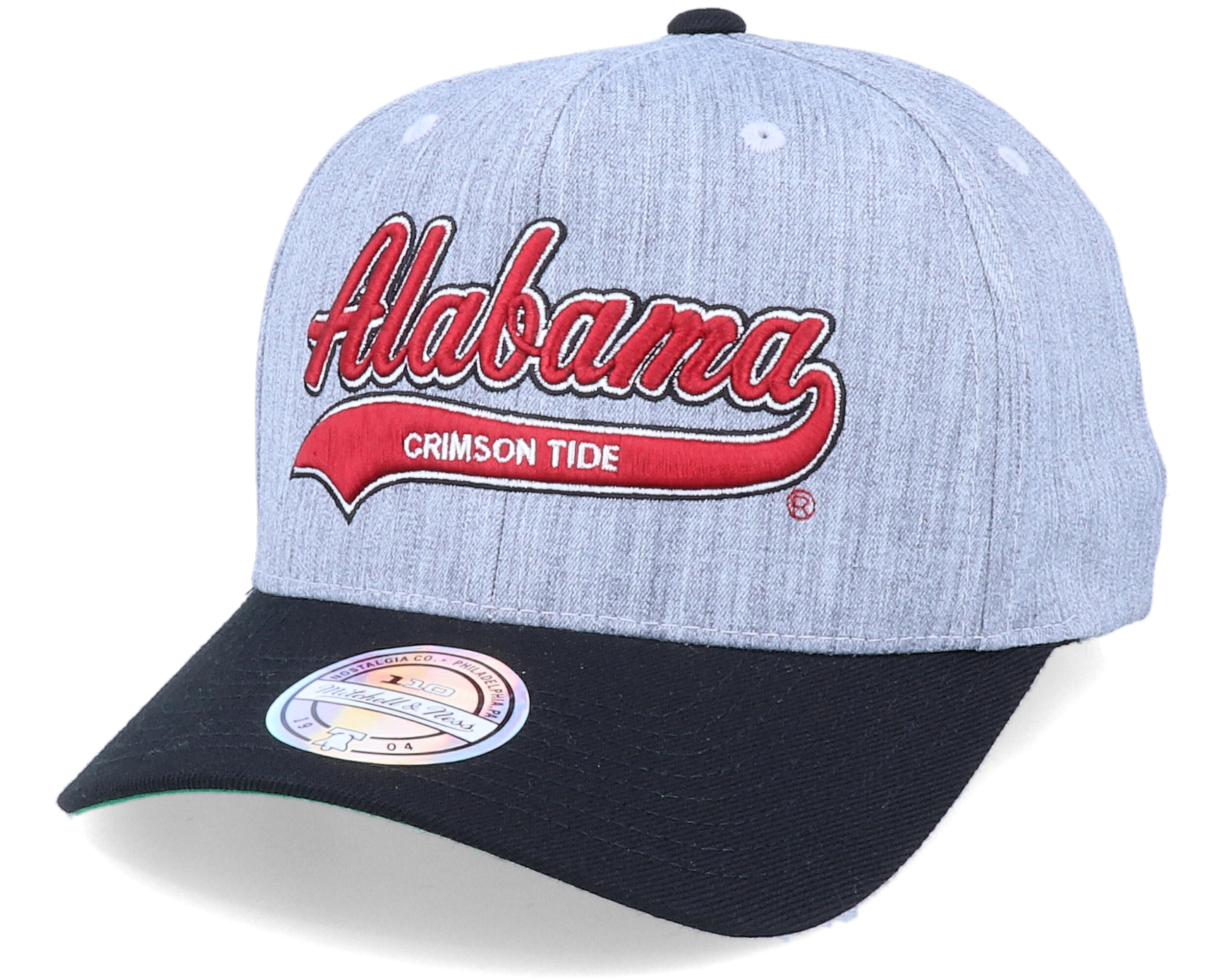 Alabama Crimson Tide Tailsweep Script Heather Grey/Black
